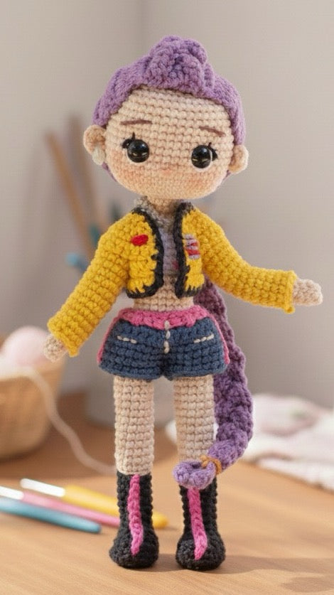 Amigurumis Gerreras Kpop (Kpop Demon Hunters)